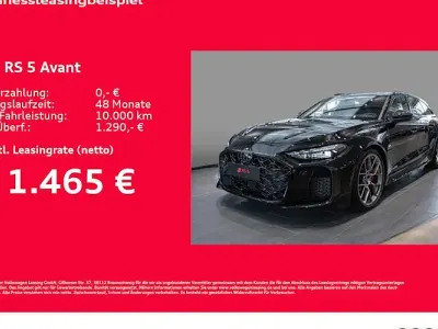 Neu Audi RS5 Ambiente 639 PS (469 kW) 2026 Schwarz Kombi