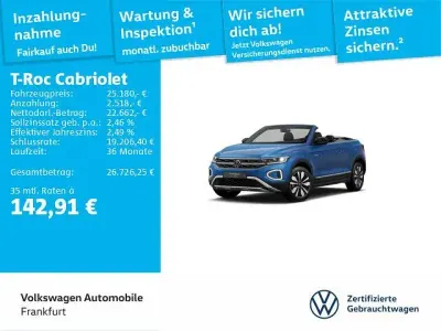 Gebraucht VW T-Roc Cabriolet Goal 116 PS (85 kW) 2025 Blau Cabrio