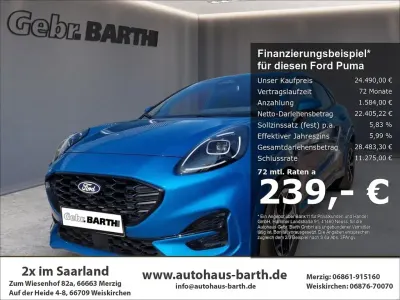 Ny Ford Puma ST-Line 125 HK (91 kW) 2026 Blå SUV