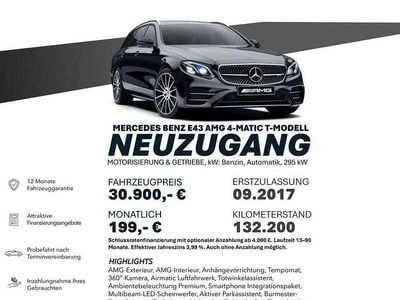 Gebraucht Mercedes E43 AMG AMG 401 PS (294 kW) 2017 Schwarz Limousine