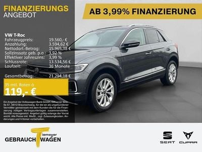 Gebraucht VW T-Roc Style 110 PS (80 kW) 2023 Grau SUV