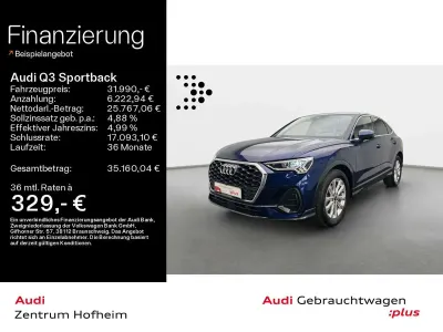 Gebraucht Audi Q3 150 PS (110 kW) 2023 Navarrablau metallic SUV