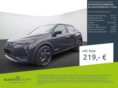 Begagnad DS Automobiles DS3 Crossback E-Tense Performance Line Plus 100 kW (136 HK) 2022 Svart SUV