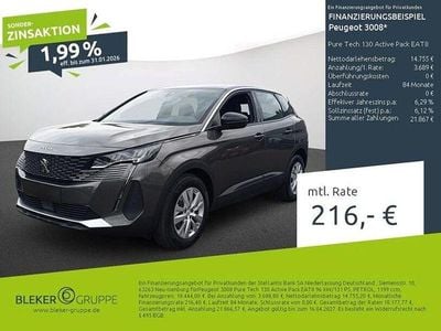Usata Peugeot 3008 Active 131 CV (96 kW) 2023 Grigio SUV