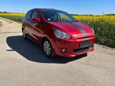Usata Mitsubishi Space Star 80 CV (58 kW) 2013 Rosso Monovolume