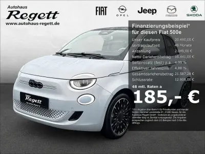 Gebraucht Fiat 500e La Prima 86 kW (118 PS) 2022 Himmel blau) (blau Kleinwagen