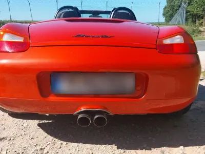 Gebraucht Porsche Boxster 220 PS (161 kW) 2002 Orange Cabrio