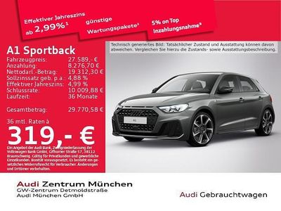 Chronosgrau metallic Gebraucht 2023 Audi A1 Sportback S-Line Kleinwagen | 27.589 € (Etwas zu teuer)