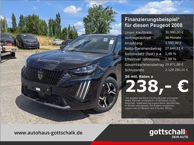 Schwarz Neu 2025 Peugeot 2008 GT SUV | 30.990 € (Fairer Preis)