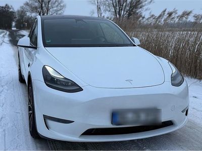 Gebraucht Tesla Model Y Long Range AWD 378 kW (514 PS) 2023 Weiß SUV