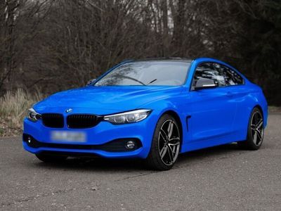 gebraucht BMW 420 D Coupé blau