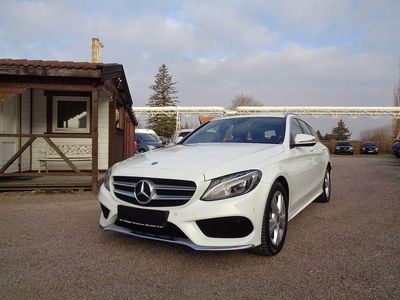 Gebraucht Mercedes C220 AMG line 170 PS (125 kW) 2018 Weiß Kombi