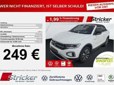 Gebraucht VW T-Roc Cabriolet Goal 116 PS (85 kW) 2025 Pure white schwarz Cabrio