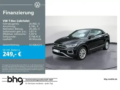 Occasion VW T-Roc Style 150 ch (110 kW) 2022 Noir SUV