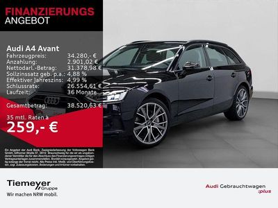 Brillantschwarz Gebraucht 2024 Audi A4 Basis Kombi | 34.280 € (Fairer Preis)