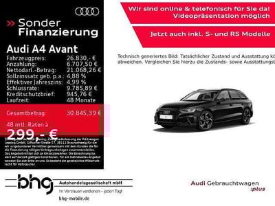 Schwarz Gebraucht 2021 Audi A4 S-Line Kombi | 26.830 € (Guter Preis)