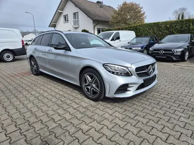 Brugt Mercedes C200 AMG line 197 HK (144 kW) 2018 Sølv Stationcar