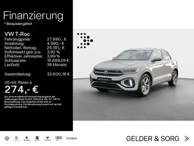 Brugt VW T-Roc R-line 150 HK (110 kW) 2022 Grå SUV
