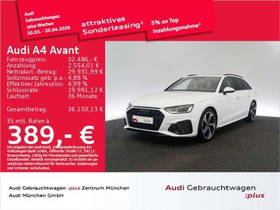 Gebraucht Audi A4 S-Line 150 PS (110 kW) 2023 Ibisweiß Kombi