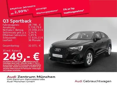 Gebraucht Audi Q3 Sportback Sport 150 PS (110 kW) 2023 Mythosschwarz metallic SUV