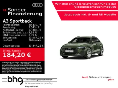 Gebraucht Audi A3 S-Line 150 PS (110 kW) 2025 Distriktgrün metallic Limousine