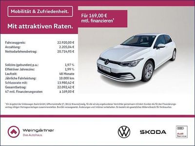 Gebraucht VW Golf VIII Life 131 PS (96 kW) 2024 Weiß Kleinwagen