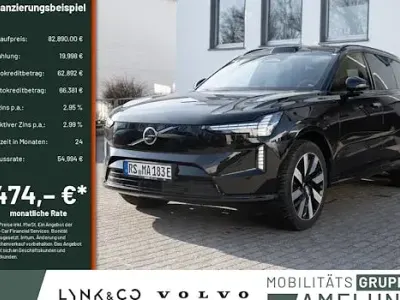 Brugt Volvo EX90 Plus 300 kW (408 HK) 2025 Sort SUV
