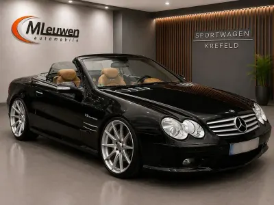 Gebraucht Mercedes SL55 AMG AMG 500 PS (367 kW) 2003 Obsidianschwarz  metalliclack Cabrio