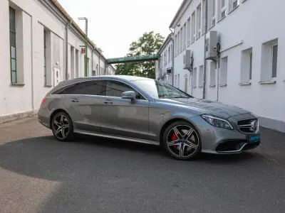 Gebraucht Mercedes CLS63 AMG Shooting Brake AMG 585 PS (430 kW) 2015 Palladiumsilber Kombi