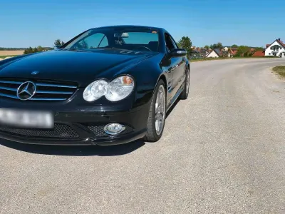 Gebraucht Mercedes SL55 AMG AMG 539 PS (396 kW) 2007 Schwarz Cabrio