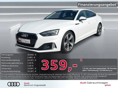 Gebraucht Audi A5 Sportback Advanced Plus 163 PS (119 kW) 2023 Ibisweiß Kleinwagen