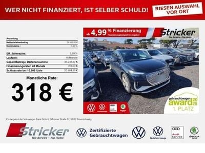 Usata Audi Q4 Sportback e-tron S-Line 150 kW (204 CV) 2022 Nero SUV