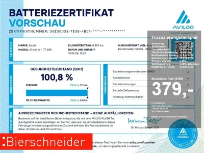 Gebraucht Skoda Enyaq iV Loft 210 kW (286 PS) 2025 Silber SUV
