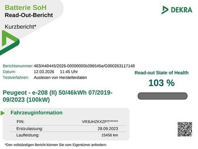 Gebraucht Peugeot e-208 Allure 100 kW (136 PS) 2023 Gelb Kleinwagen