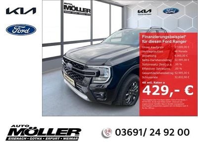 Nouă Ford Ranger Wildtrack 205 CP (150 kW) 2026 Negru Pickup