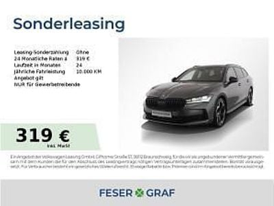 Neu Skoda Superb SportLine 193 PS (141 kW) 2025 Grau (graphitegrau) Kombi