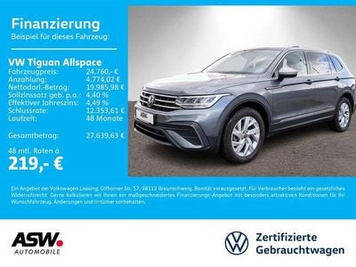 Gebraucht VW Tiguan Allspace Life 150 PS (110 kW) 2022 Platinum grey metallic SUV