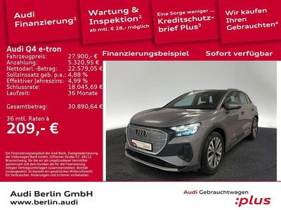 Taifungrau metallic Gebraucht 2022 Audi Q4 e-tron Advanced SUV | 27.900 € (Fairer Preis)