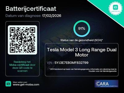 Gebraucht Tesla Model 3 Long Range AWD 258 kW (351 PS) 2020 Grau Limousine
