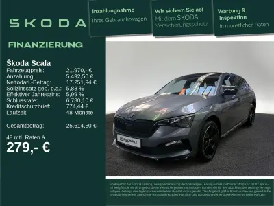 Second-hand Skoda Scala Monte Carlo 150 CP (110 kW) 2022 Gri Hatchback