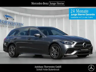 Gebraucht Mercedes C300e AMG line 204 PS (150 kW) 2023 Lack selenitgrau Kombi