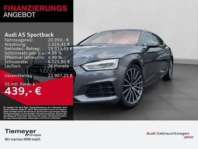 Gebraucht Audi A5 Sportback Ambiente 245 PS (180 kW) 2019 Grau Kleinwagen