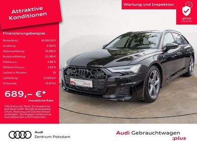 Mythosschwarz metallic Gebraucht 2025 Audi A6 S-Line Kombi | 64.890 € (Teuer)