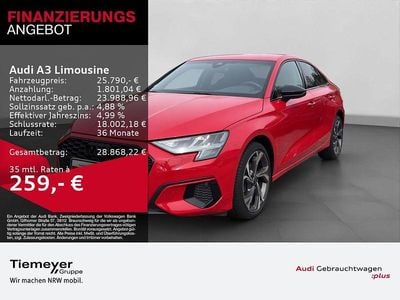 Gebraucht Audi A3 S-Line 116 PS (85 kW) 2023 Rot Limousine