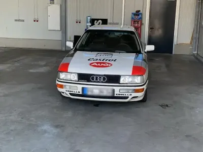 Käytetty Audi Quattro Sport 133 HP (97 kW) 1990 Valkoinen Coupe - kaksiovinen