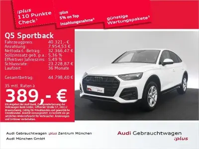 Gebraucht Audi Q5 Sportback Advanced 204 PS (150 kW) 2023 Ibisweiß SUV