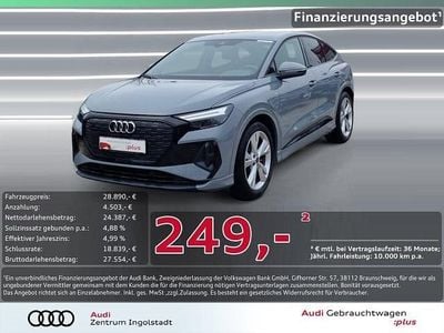Second-hand Audi Q4 Sportback e-tron S-Line 125 kW (170 CP) 2023 Gri SUV
