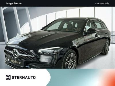 Gebraucht Mercedes C300e AMG line 313 PS (230 kW) 2024 Metalliclack obsidianschwarz Kombi