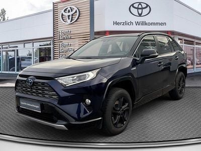 Gebraucht Toyota RAV4 Hybrid Style 222 PS (163 kW) 2020 Nagoyablau metallic / dach schwarz SUV
