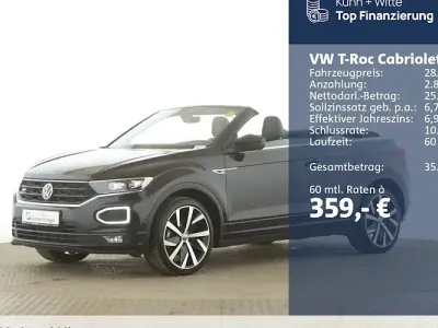 Gebraucht VW T-Roc R-line 150 PS (110 kW) 2022 Schwarz SUV